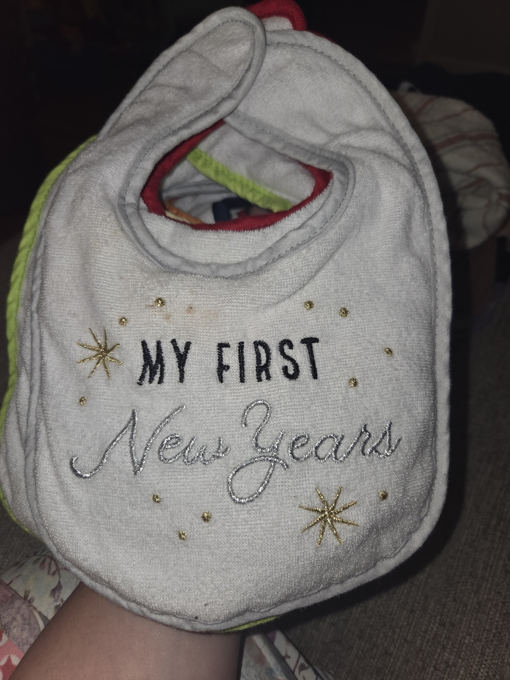 Hudson Baby "My First" Holiday Bib Set
